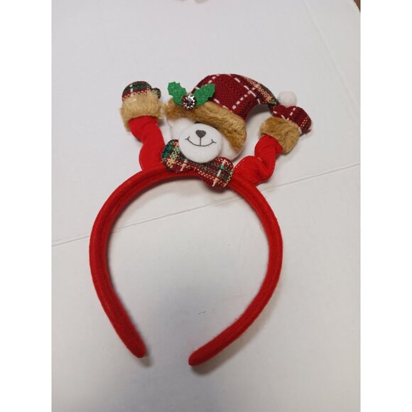 Christmas Headband Felt Santa Reindeer Snowman Bear NEW - Picture 4 of 6